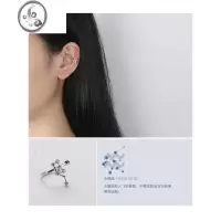 JiMi专属十二星座精灵耳骨夹超仙无耳洞银银耳夹简约冷淡风耳环女学生