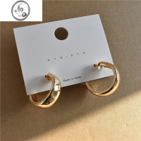 JiMi文香盘欧美金属几何圆圈耳环网红耳坠耳饰耳环无耳洞耳夹