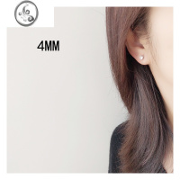 JiMi磁吸耳钉无耳洞耳夹耳蜗锆石水钻轻奢高级感小众磁铁耳饰复古气质