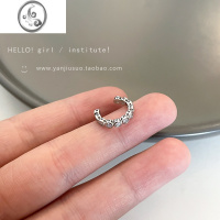 JiMi超闪芒星锆石耳骨夹耳饰2023年新客潮轻奢高级感耳夹女无耳洞耳环