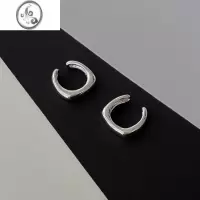 JiMi心动瞬间!无耳洞耳夹女设计简约光面耳骨夹百搭素圈2023年新款