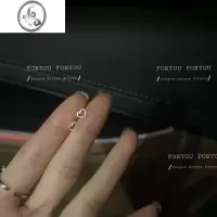 JiMi简约S925银针迷你小耳钉百搭耳骨钉韩镂空爱心简约小巧无耳洞耳夹