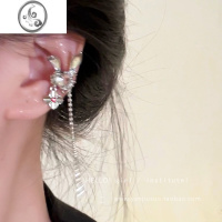 JiMi重工~中式朋克兔子锆石耳夹女轻奢高级感辣妹风无耳洞耳骨夹