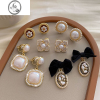 JiMi耳夹女无耳洞轻奢高级感小众设计耳环法式复古珍珠气质耳饰女夏