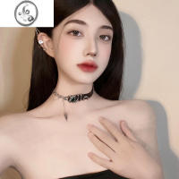JiMi拼接项圈女夏季颈带choker脖颈链高级感个性小众设计甜酷锁骨链潮