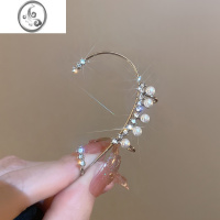 JiMi日韩高级感钻石耳挂耳骨夹无耳洞耳环小众气质耳夹女个性网红耳饰