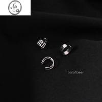 JiMibolo法式chic无耳洞耳骨夹气质冷淡风耳夹女简约朋克男个性耳饰潮