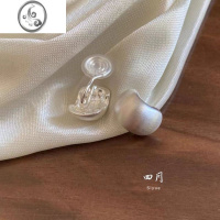 JiMi拉丝哑光弧形耳夹女2023年新款潮高级感轻奢耳环无耳洞气质耳夹