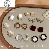 JiMi小巧耳钉女2023年新款气质高级感耳环无痛无耳洞耳夹珍珠耳饰