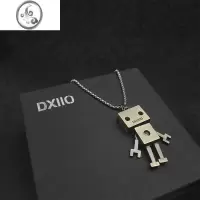 JiMiDXIIO日系潮牌机器人项链赛博朋克蹦迪嘻哈挂件配饰ins毛衣卫衣链