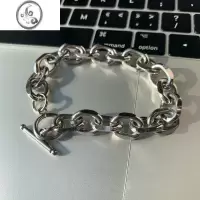 JiMicuibuju/20ss 不掉色霸气一字扣钛钢手链韩版ins风街拍手链手环潮