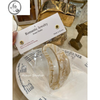 JiMi[Acasa]韩国France复古ins镂空月亮发抓夹黑白豌豆鲨鱼夹发夹