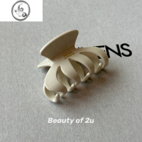 JiMi韩国ins黑茶南瓜中号抓夹 France金标正红气质盘发鲨鱼夹发抓