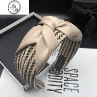 JiMi2023韩国网红新款发卡发箍女ins打结宽边压发发捆高级感洗脸头箍