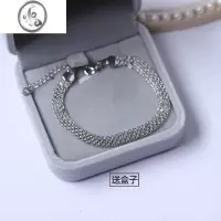 JiMi银排手链女银银ins小众设计轻奢精致高级感闺蜜手饰简约个性女生
