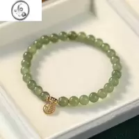 JiMi2022新款满串福牌仿和田玉手链女小众设计ins风复古简约钱币手串