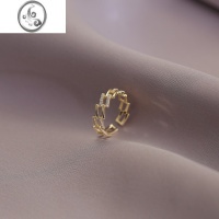 JiMi几何开口戒指女小众设计简约可调节指环轻奢时尚ins冷淡风食指戒