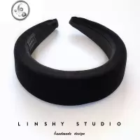JiMi欧美风发箍ins凯特王妃同款海绵发箍绒布网红同款头箍黑发箍