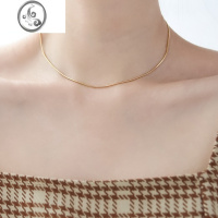 JiMi冷淡风叠戴蛇骨choker颈链项链短款女夏设计锁骨链ins轻奢小众