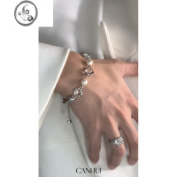 JiMiCANHUI猫眼石手链白月光元素男女小众设计轻奢气质ins潮配饰