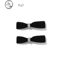 JiMi气质优雅一字夹发夹少女头饰蝴蝶结发卡后脑勺韩国ins潮发饰边夹