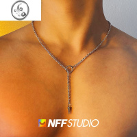 JiMiNFF潮牌金属无性别小众ins钛钢项链男日系简约嘻哈时尚百搭锁骨链