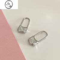 JiMi[记忆商店]甜酷y2k辣妹hello kitty镀银设计感耳圈耳环小众ins