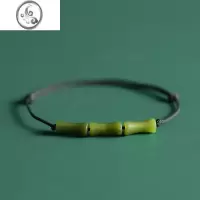 JiMi天青 竹节橄榄玉石手链女夏ins小众设计原创高级感古风复古手串