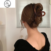 JiMi巨大无比!韩国奶奶抓夹洗澡后脑勺发夹子法式慵懒温柔ins发量多