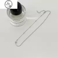JiMi项链女小众设计感925银银蛇骨链简约ins冷淡风气质短款百搭锁骨链