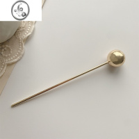 JiMi韩式ins发钗金属发簪简约现代簪子盘发器慵懒冷淡风一字簪发饰