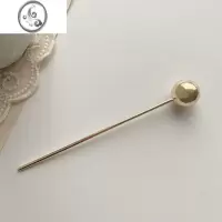 JiMi韩式ins发钗金属发簪简约现代簪子盘发器慵懒冷淡风一字簪发饰