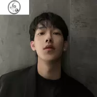 JiMiS925银熔岩陨石耳钉男生ins风简约设计不规则石头银银女个性潮流