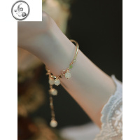 JiMi星星流苏和田玉手链女高级设计感ins小众仙气复古风手镯闺蜜手饰