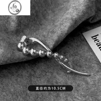 JiMiins冷淡风小众高级感青蛙扣发夹女新款发量多盘发一字夹网红头饰