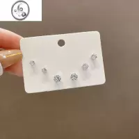 JiMi千与千寻饰品s925银针防过敏养耳洞耳环锆石耳钉ins潮流时尚耳饰