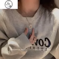 JiMi 韩国简约叠戴项链女潮小众细颈嘻哈ins冷淡风百搭锁骨链