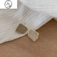 JiMi莫兰迪色滴釉耳环女港风复古气质高级感耳钉ins秋冬小众设计耳饰