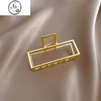 JiMi韩国ins金属发夹女网红2023年新款潮后脑勺抓头发夹子发饰鲨鱼夹