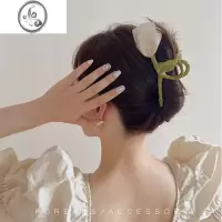 JiMi郁金香抓夹发夹韩国新款交叉鲨鱼夹发饰后脑勺发卡ins百搭头饰