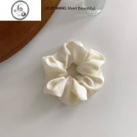 JiMi本期~法式头绳缎面大肠圈发圈气质女发饰发绳白色ins肥肠头饰