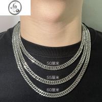 JiMi欧美古巴项链男女hiphop潮流ins嘻哈钛钢链条防水不掉色高街链子