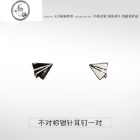 JiMi耳钉男士不对称设计感小众独特简约冷淡风高级感小清新男耳饰耳夹
