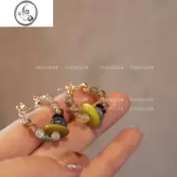JiMiYOUJUclub-慢生活~ 设计感精致新中式耳环彩色串珠个性蚊香盘耳夹