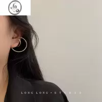 JiMi耳夹无耳洞耳饰女耳挂式耳骨夹耳环一体式个性简约冷淡风气质网红