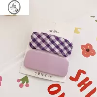 JiMi布艺格子组合发夹日系软妹BB夹可爱少女刘海夹ins网红发卡头饰