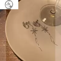 JiMi轻奢高级感小众星星耳夹无耳洞女精致长款流苏耳坠设计感夏天耳饰