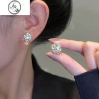 JiMi锆石球球磁吸无耳洞款耳环精致百搭高级感耳饰气质轻奢高级感耳夹
