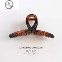 JiMi加长加大后脑勺大抓夹网红ins少女马尾夹鲨鱼夹特大号交叉发夹子