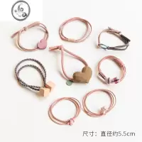 JiMi韩国头绳女可爱心少女扎头发绳森女系皮套网红Ins橡皮筋发圈头饰